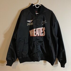 Jordan Flight MVP Wheaties Varsity Jacket Black MSRP $120 - Size XXL